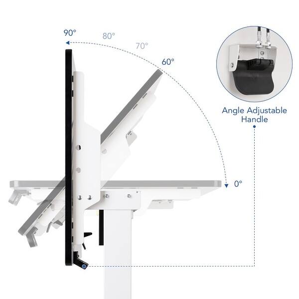 FlexiSpot Home Office Electric Height Adjustable Desk Standing Desk DryErase Whiteboard 48"x24